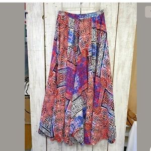 Mix Nouveau Full Maxi Skirt S Long Elastic Waist